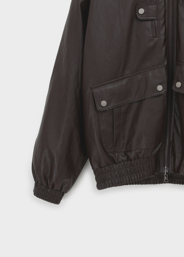 [MADE] Romkun Reversible Hooded Fur Leather Jumper
