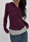 Jaban Warmer Slim Fit Zip-up Hoodie