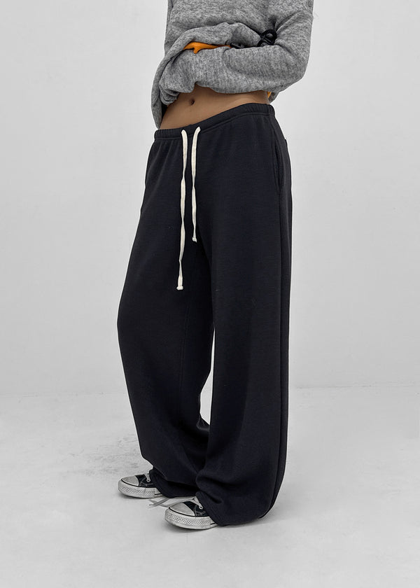 [MADE] Melio Mink Low Bootcut Elastic Waist Pants (2 SIZE)