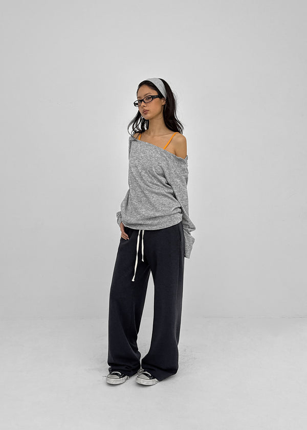 [MADE] Melio Mink Low Bootcut Elastic Waist Pants (2 SIZE)
