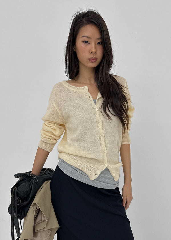 [MADE] Renov Wool Round Knit Cardigan