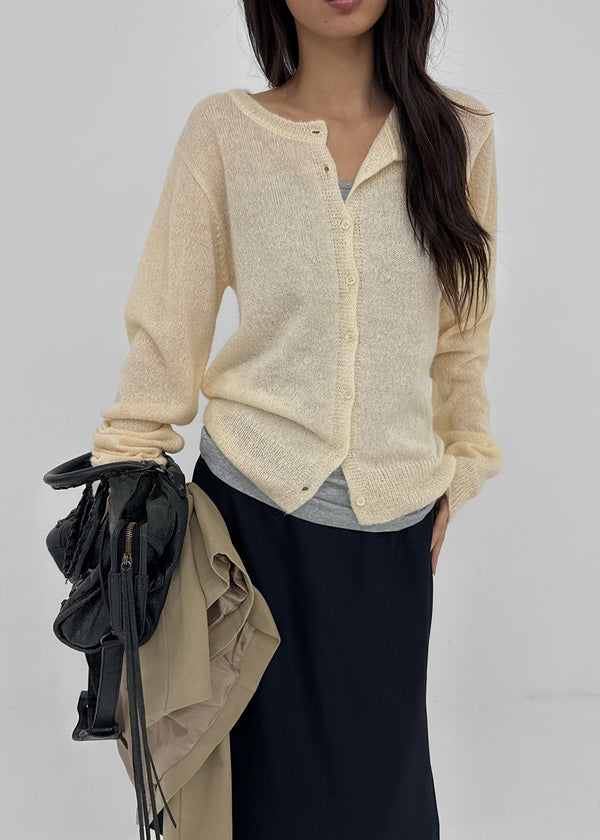 [MADE] Renov Wool Round Knit Cardigan