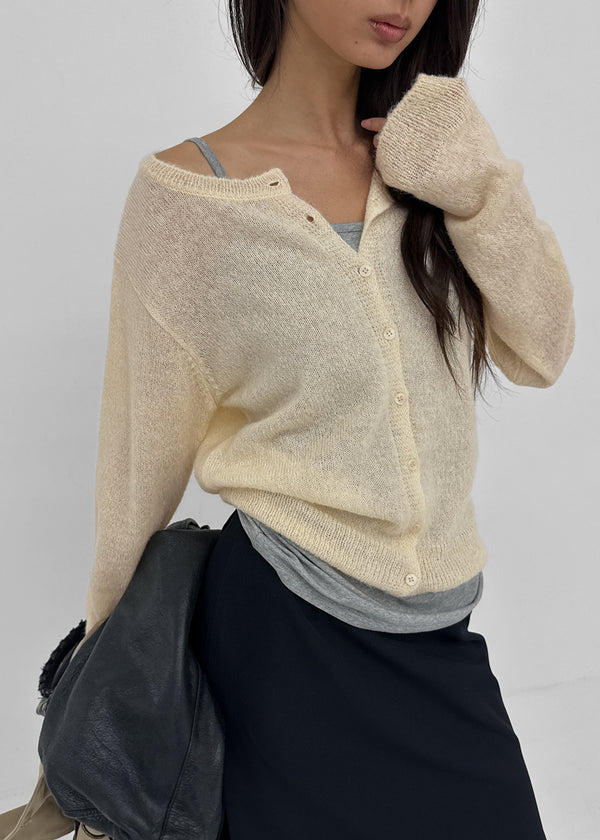 [MADE] Renov Wool Round Knit Cardigan
