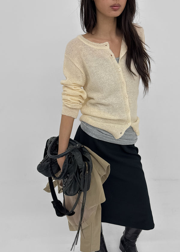 [MADE] Renov Wool Round Knit Cardigan