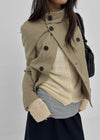 Tango High-Neck Double-Waisted Jacket