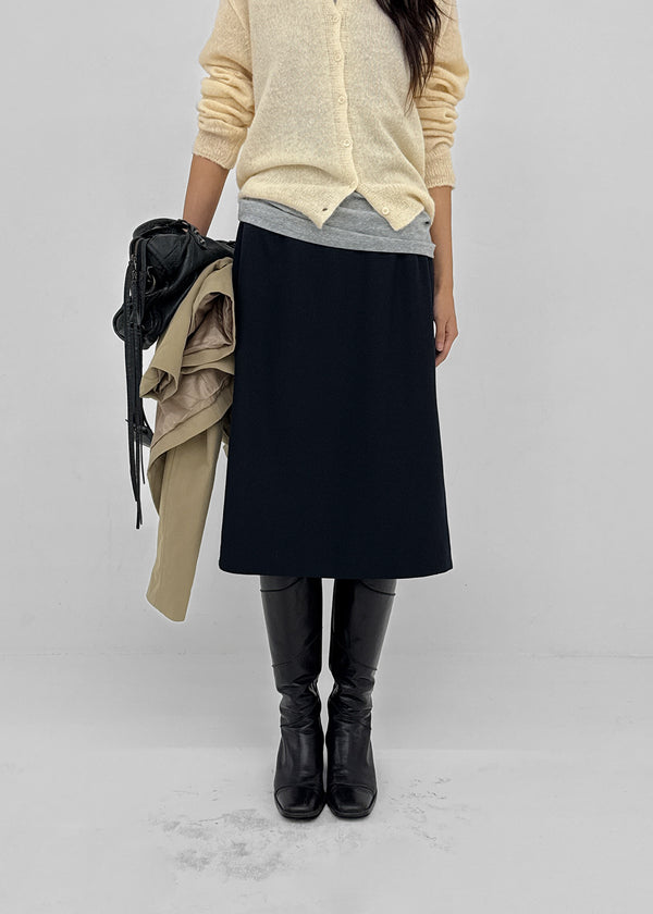 Torbet slit midi skirt