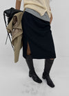 Torbet slit midi skirt