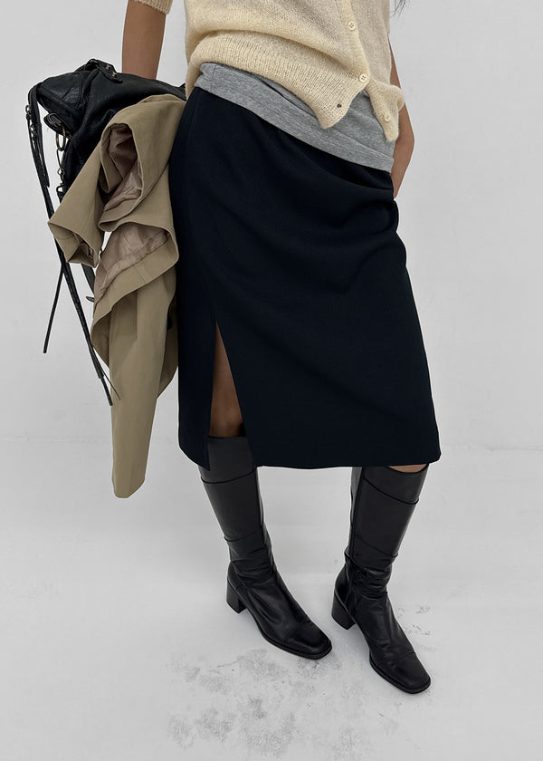 Torbet slit midi skirt
