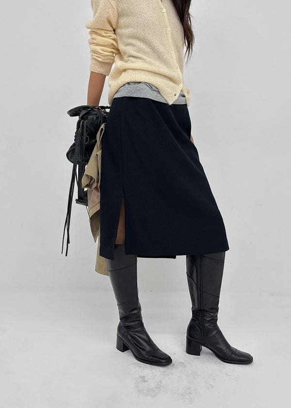 Torbet slit midi skirt