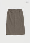 Torbet slit midi skirt