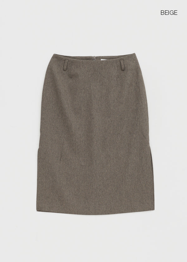 Torbet slit midi skirt