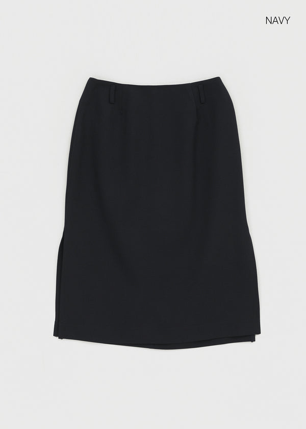 Torbet slit midi skirt
