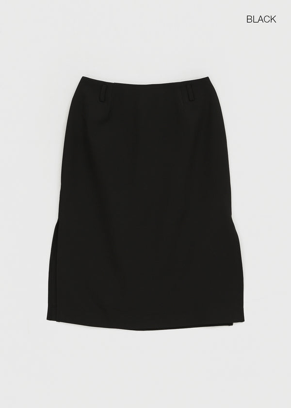 Torbet slit midi skirt