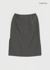 Torbet slit midi skirt