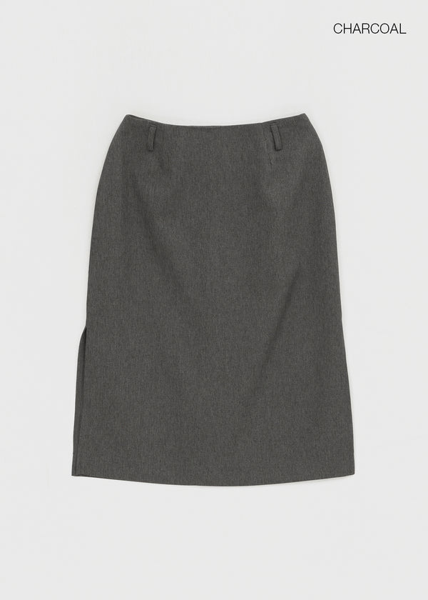 Torbet slit midi skirt