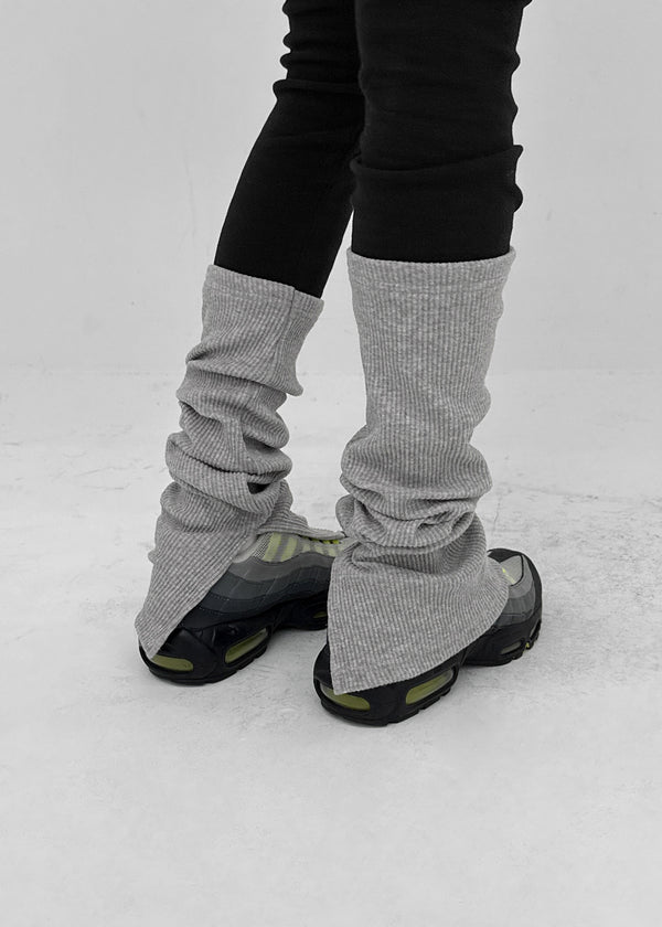Nine Four Ribbed Slit Warmer Leggings