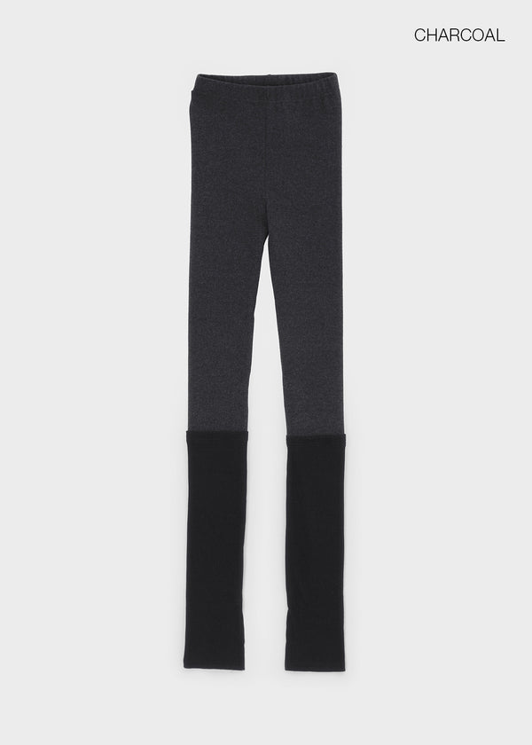 Nine Four Ribbed Slit Warmer Leggings
