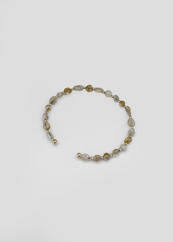 Melai Gemstone Open Bracelet