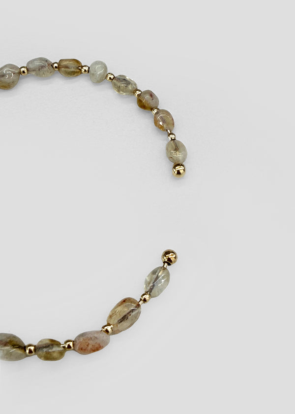 Melai Gemstone Open Bracelet