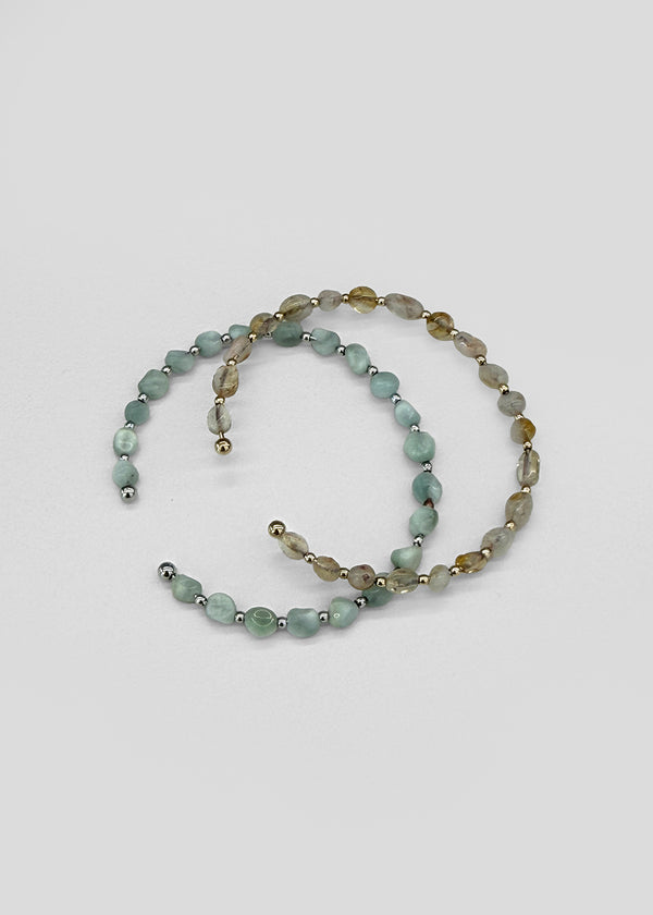 Melai Gemstone Open Bracelet