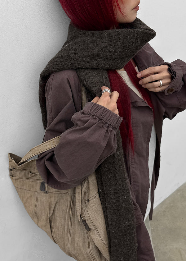 Brizzle high-neck field jacket