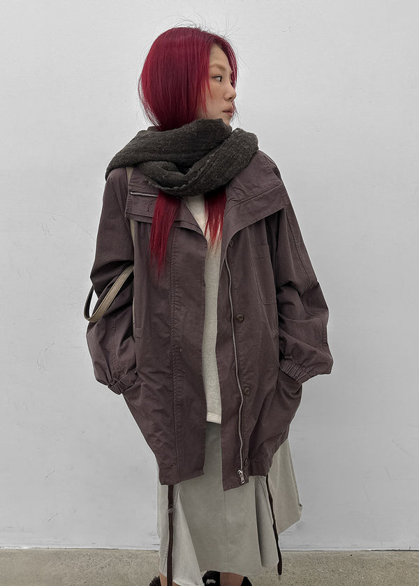 Brizzle high-neck field jacket