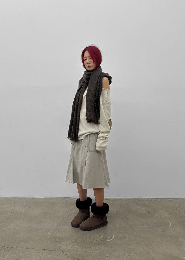 Cashie Cotton Midi Skirt