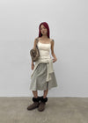 Cashie Cotton Midi Skirt