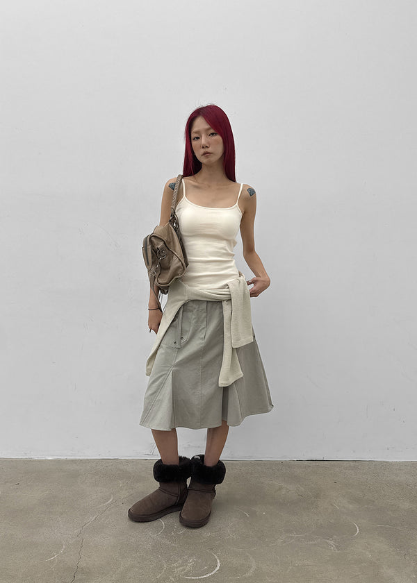 Cashie Cotton Midi Skirt