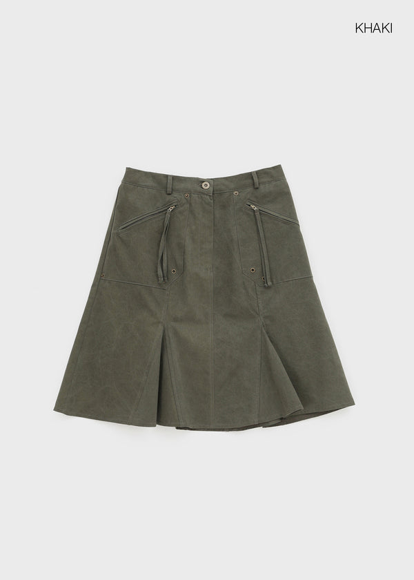 Cashie Cotton Midi Skirt