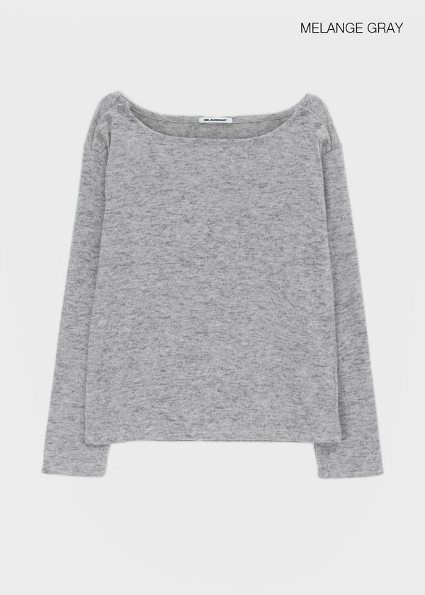 [MADE] Rubeon Knit Button Long Sleeve Tee