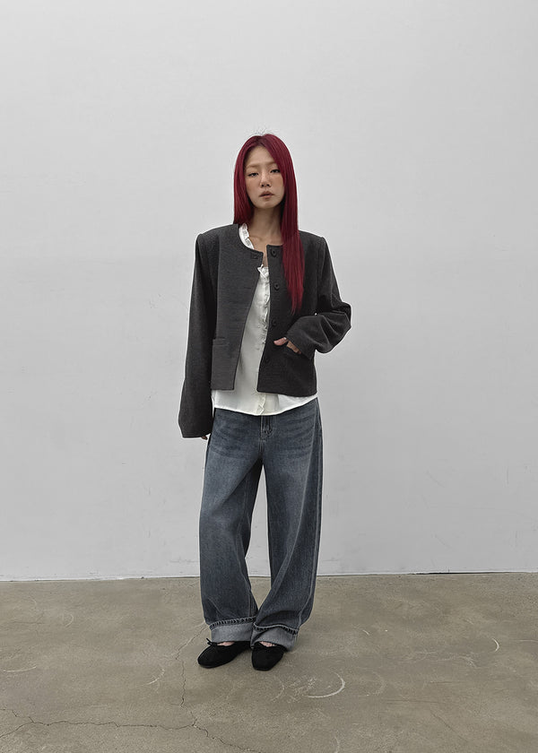 Katzney straight denim pants