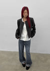 Katzney straight denim pants