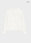 Lavender frill blouse