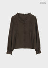 Lavender frill blouse