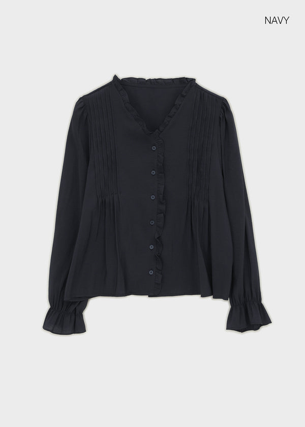 Lavender frill blouse