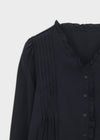Lavender frill blouse