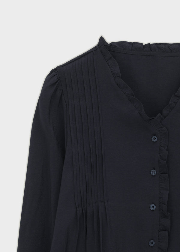 Lavender frill blouse