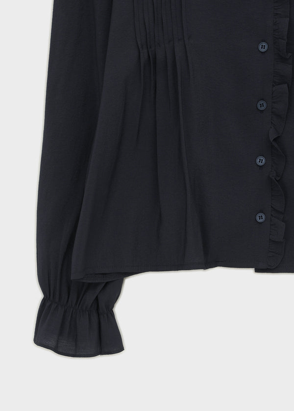 Lavender frill blouse