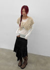 Teddy fur bolero cardigan