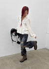 Kent Damaged Loose Fit Denim Pants