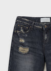 Kent Damaged Loose Fit Denim Pants