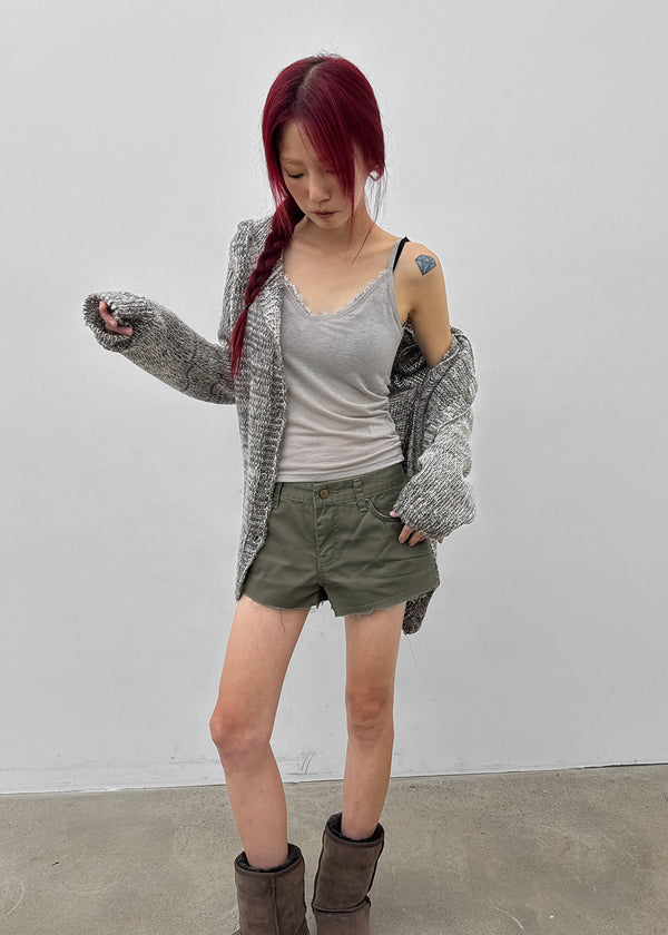 Kiul Heathered Hooded Cardigan