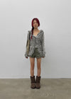 Kiul Heathered Hooded Cardigan