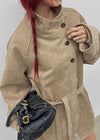 Breto high-neck suede jacket