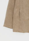 Breto high-neck suede jacket