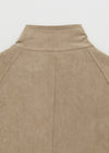 Breto high-neck suede jacket