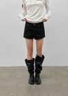 Tutor flat slouch long boots