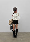 Tutor flat slouch long boots