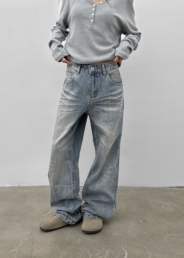 (UNISEX) Roden Vintage Slub Denim Pants